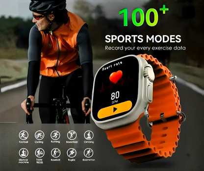 T800 Ultra Smart Watch with Beautiful Strap, Bluetooth Calling Smart Watch