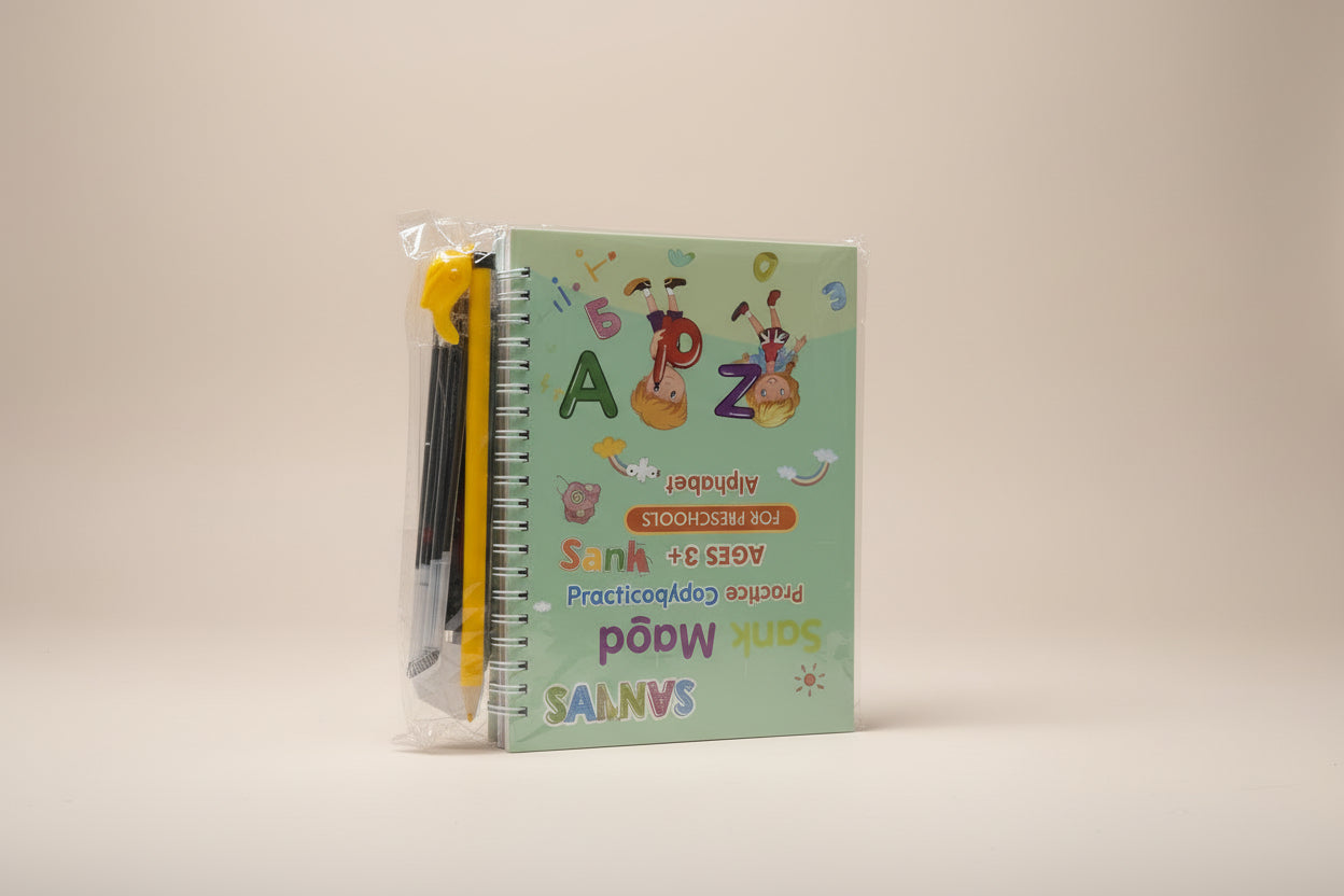 Sank Magic Practice Copybook, (4 Book + 10 Refill+ 1Pen +1 Grip)